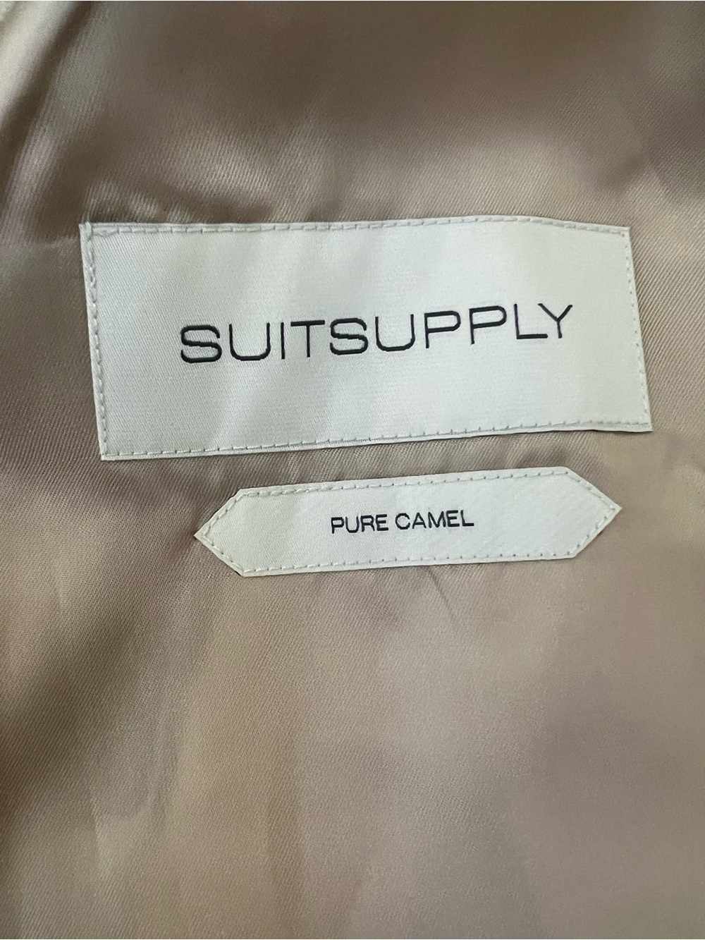 Suitsupply 100% Camel Wool Zip Front Vest - Picture 5 of 11